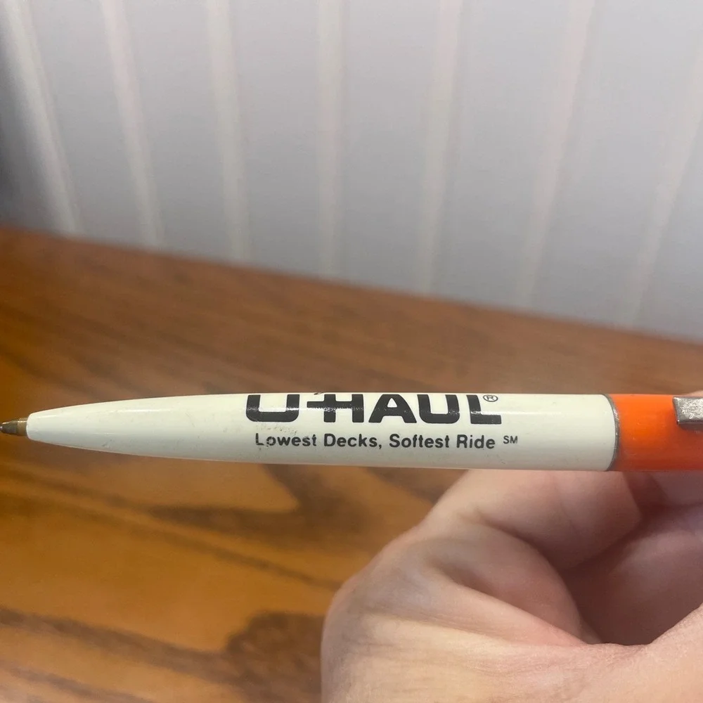 U Haul Moving Made Easier VINTAGE U-HAUL Ballpoint Pen Bic